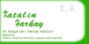 katalin harkay business card